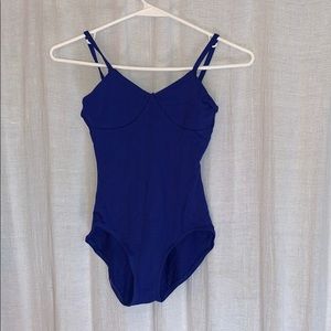 Blue Capezio dance leotard